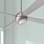 42" Modern Fan Ball Brushed Aluminum Ceiling Fan with Remote