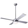 42" Modern Fan Ball Brushed Aluminum LED Ceiling Fan with Remote