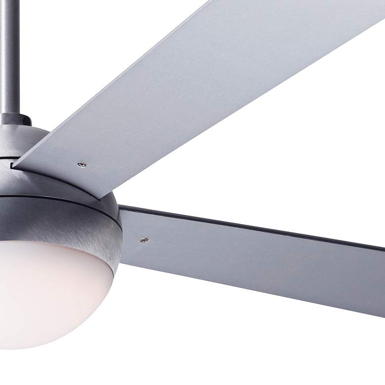 Image 3 42" Modern Fan Ball Brushed Aluminum LED Ceiling Fan with Remote more views