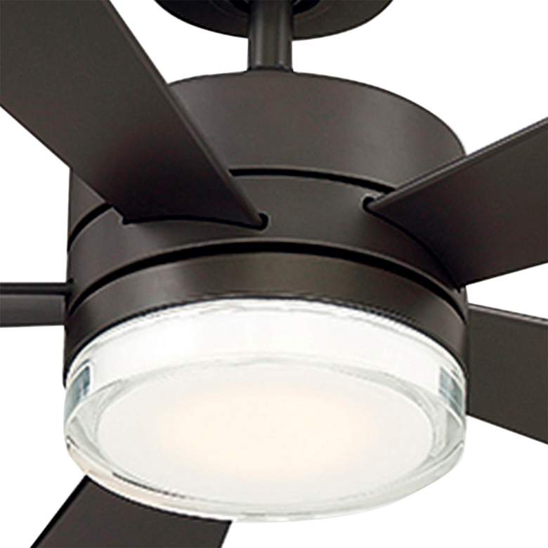 Image 3 42" Modern Forms Wynd Bronze LED Wet Smart Ceiling Fan more views