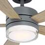 42" Modern Forms Wynd Graphite LED Wet Smart Ceiling Fan