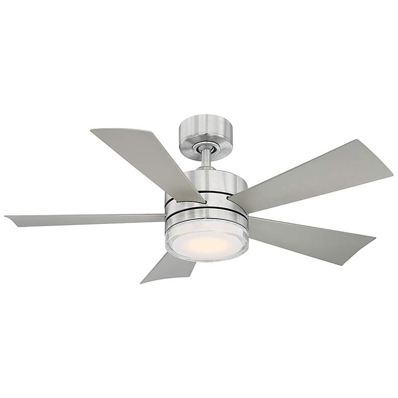 Image 1 42 inch Modern Forms Wynd LED Marine Grade Stainless Steel Smart Fan