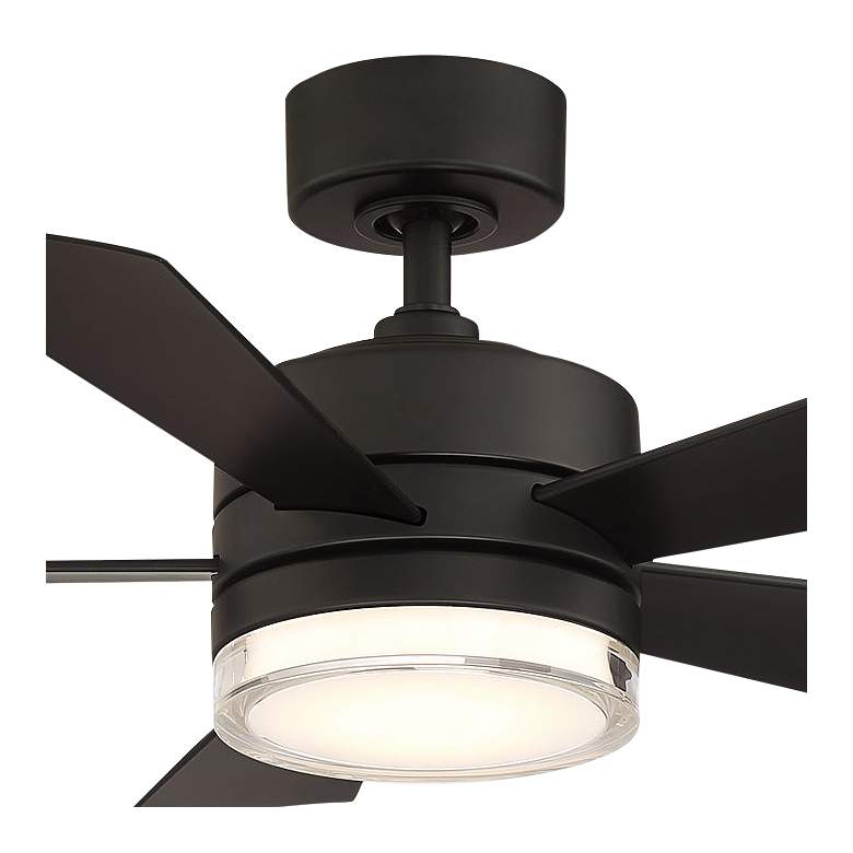Image 2 42 inch Modern Forms Wynd Matte Black 3500K LED Smart Ceiling Fan more views