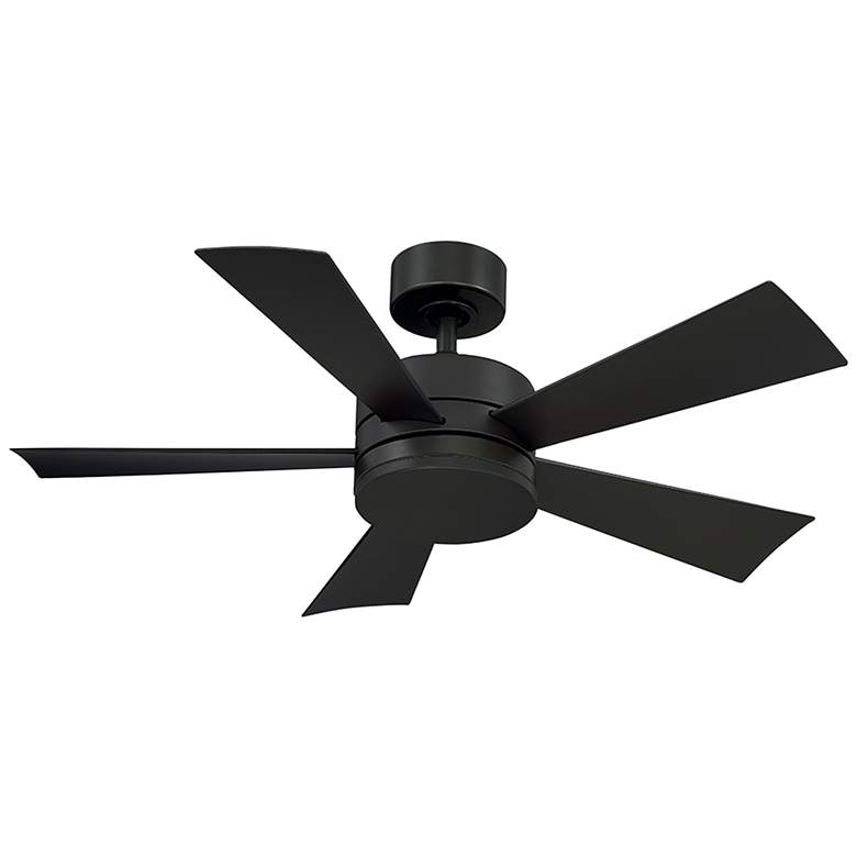 Image 3 42 inch Modern Forms Wynd Matte Black 3500K LED Smart Ceiling Fan more views