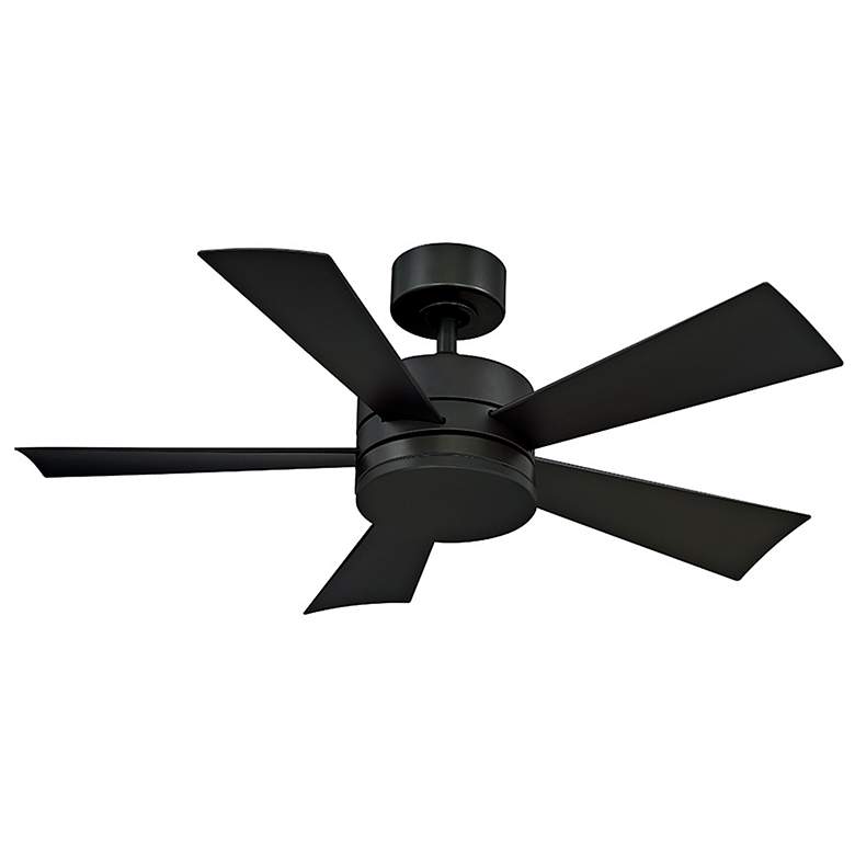 Image 4 42" Modern Forms Wynd Matte Black LED Smart Ceiling Fan more views