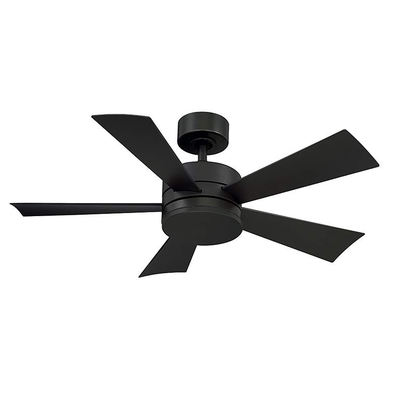 Image 3 42" Modern Forms Wynd Matte Black LED Smart Ceiling Fan more views