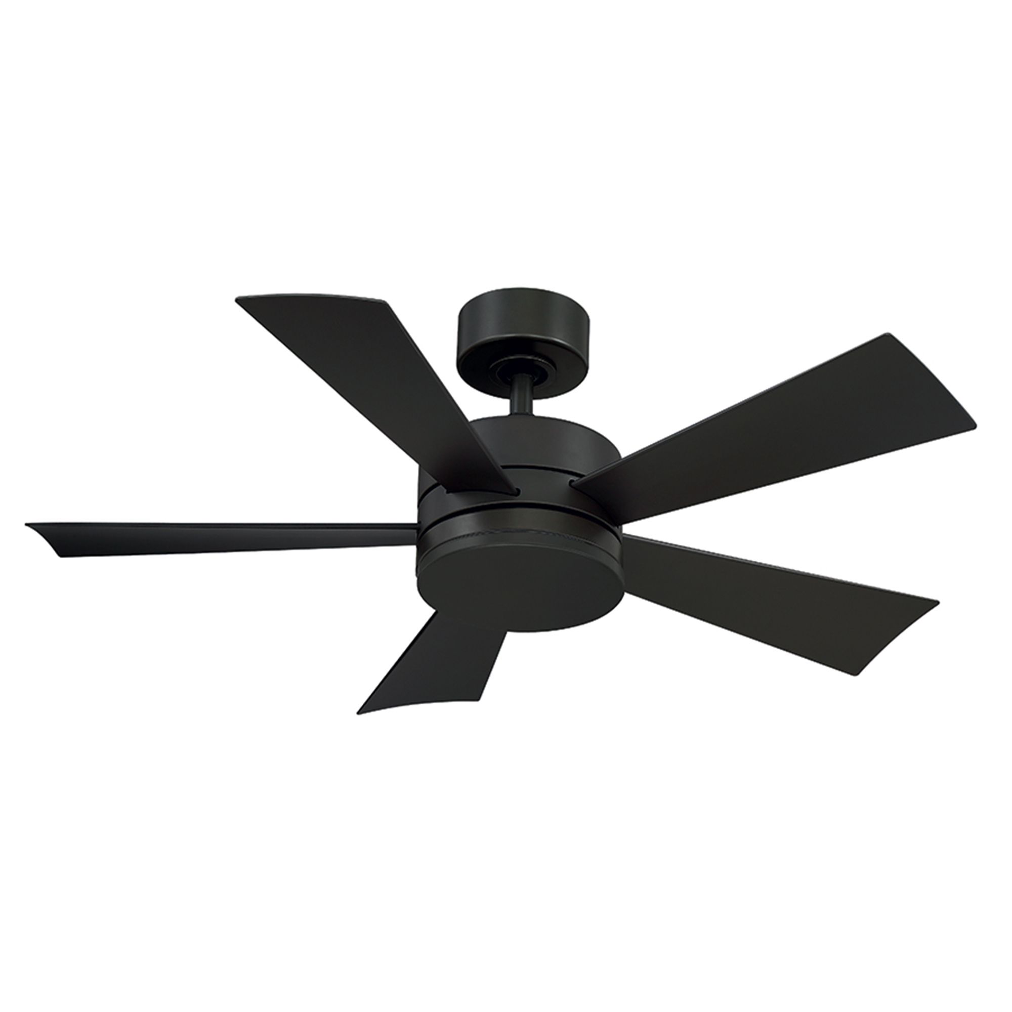 Image 3 42" Modern Forms Wynd Matte Black LED Smart Indoor/Outdoor Ceiling Fan more views