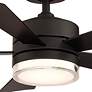 42" Modern Forms Wynd Matte Black LED Wet Smart Ceiling Fan