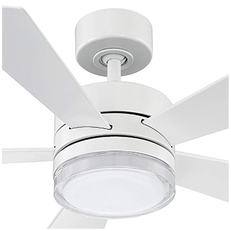 Image 2 42 inch Modern Forms Wynd Matte White 2700K LED Smart Ceiling Fan more views