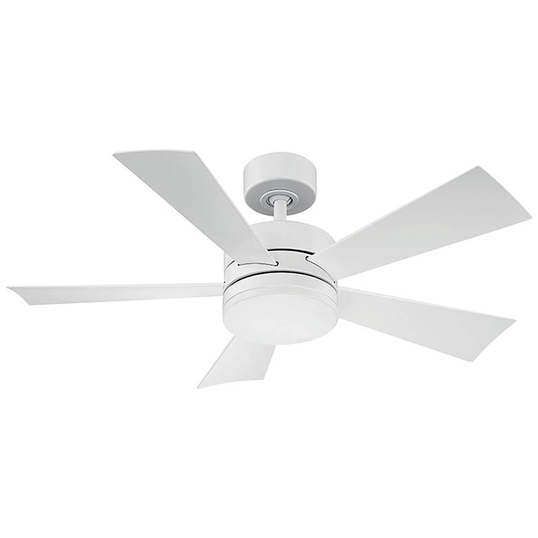 Image 4 42 inch Modern Forms Wynd Matte White 2700K LED Smart Ceiling Fan more views