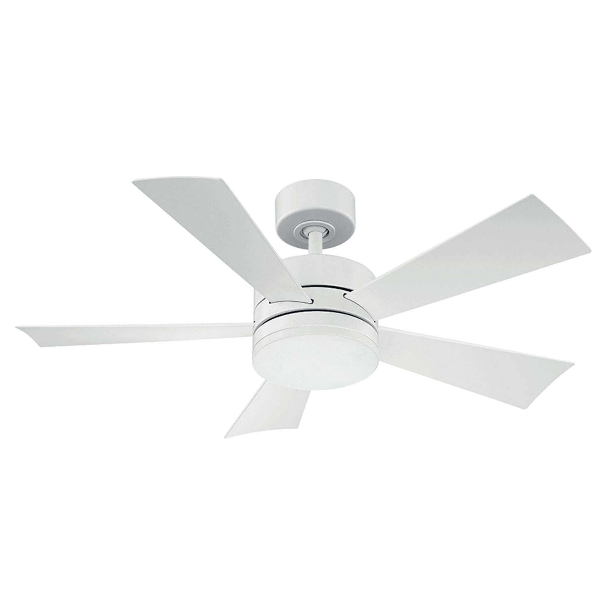 Image 3 42" Modern Forms Wynd Matte White LED Smart Indoor/Outdoor Ceiling Fan more views