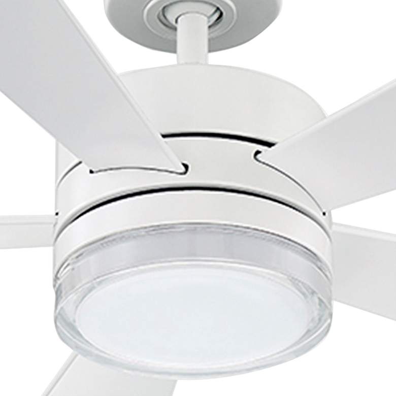 Image 3 42 inch Modern Forms Wynd Matte White LED Wet Smart Ceiling Fan more views