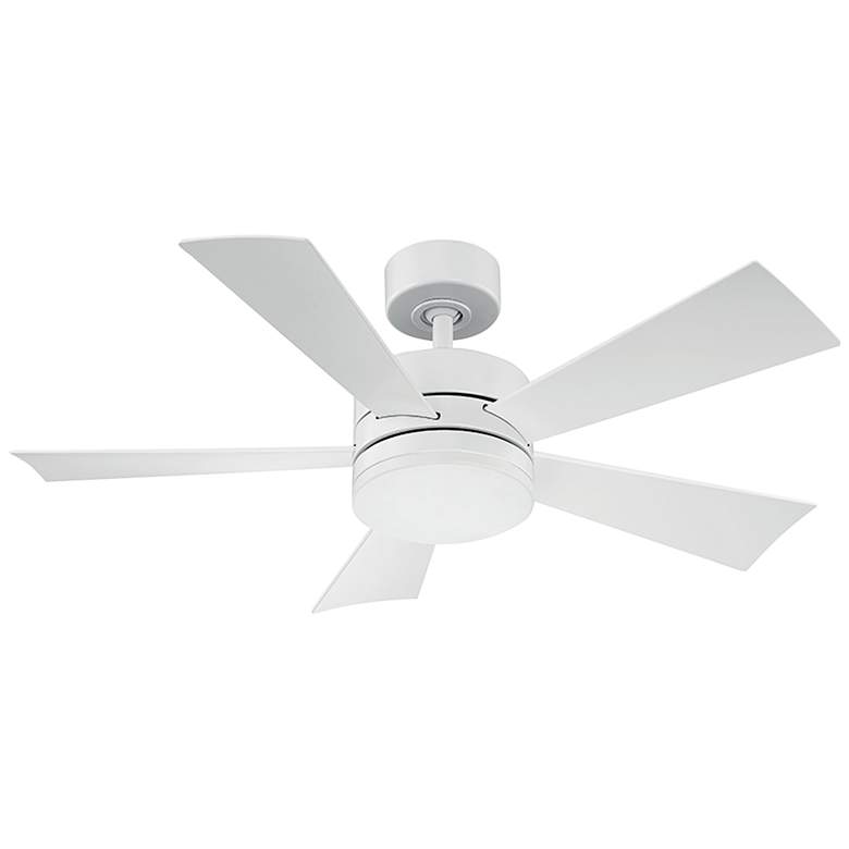 Image 6 42 inch Modern Forms Wynd Matte White LED Wet Smart Ceiling Fan more views