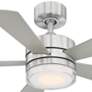 42" Modern Forms Wynd Stainless Steel LED Smart Ceiling Fan