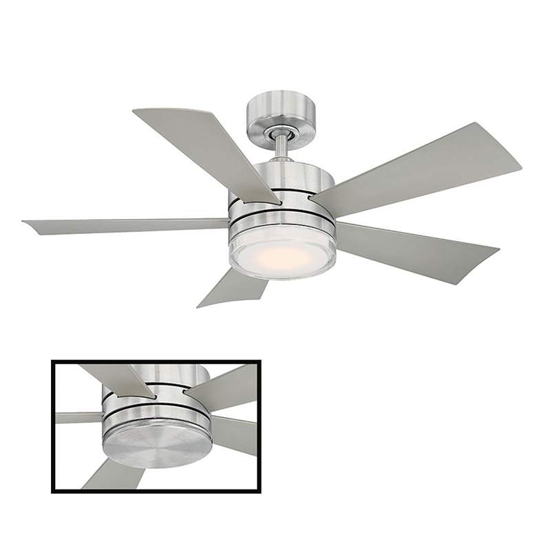 Image 4 42" Modern Forms Wynd Stainless Steel LED Smart Ceiling Fan more views
