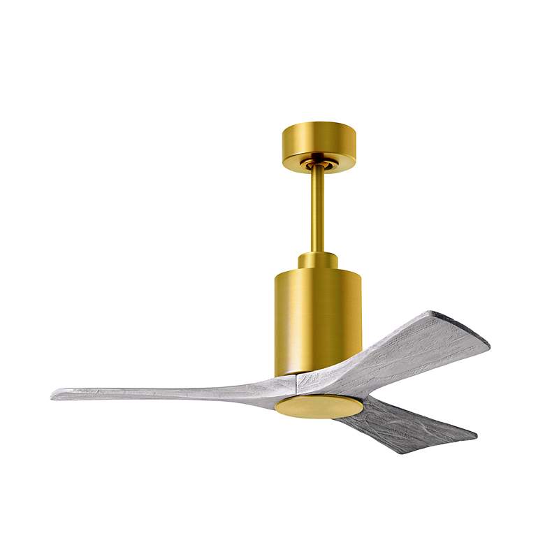 Image 2 42" Patricia-3 Brushed Brass and Barn Wood LED Ceiling Fan more views