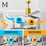 7_42" Patricia-3 Brushed Brass and Barn Wood LED Ceiling Fan more views