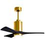 1_42" Patricia-3 Brushed Brass and Black LED Ceiling Fan