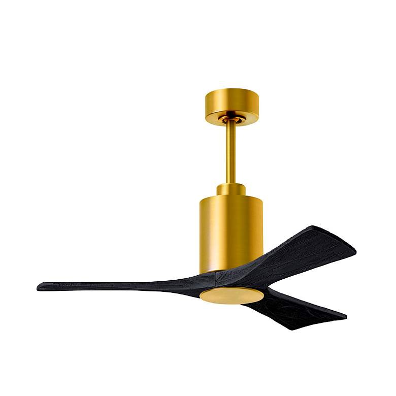 Image 2 42" Patricia-3 Brushed Brass and Black LED Ceiling Fan more views