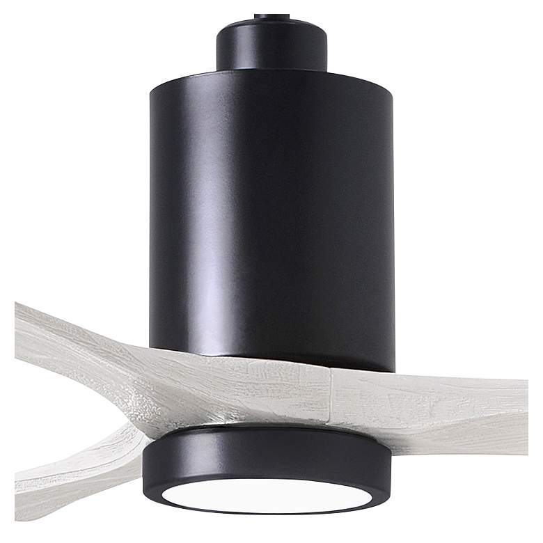 Image 3 42" Patricia-3 Matte Black LED Ceiling Fan with White Blades more views