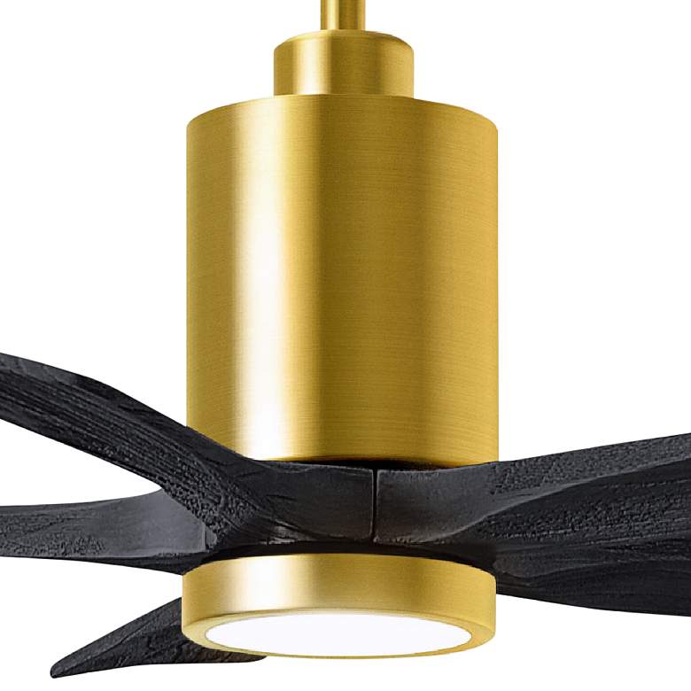 Image 2 42 inch Patricia-5 LED Brass and Black Five Blade Ceiling Fan more views