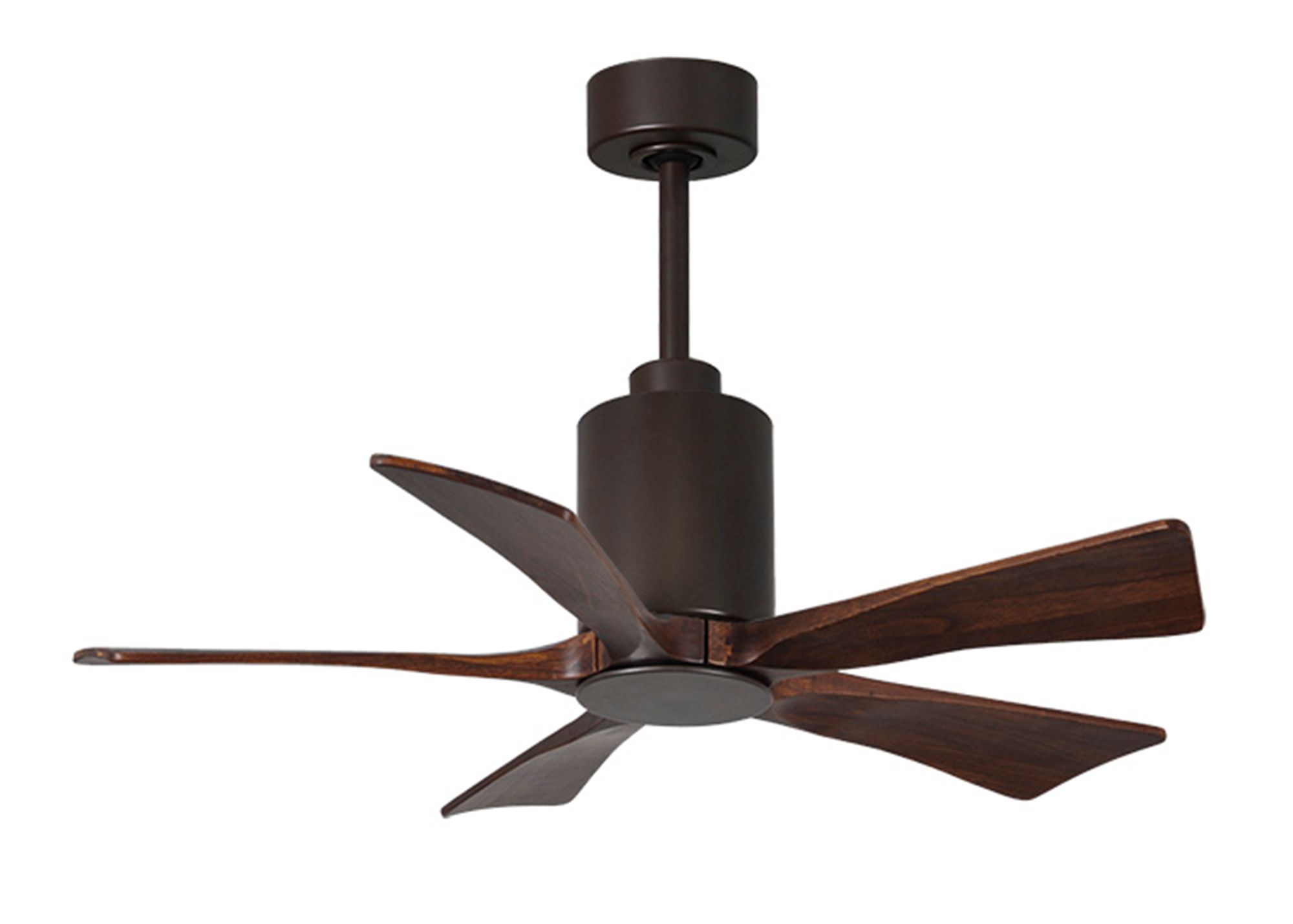 Image 2 42" Patricia-5 Textured Bronze and Walnut LED Ceiling Fan more views
