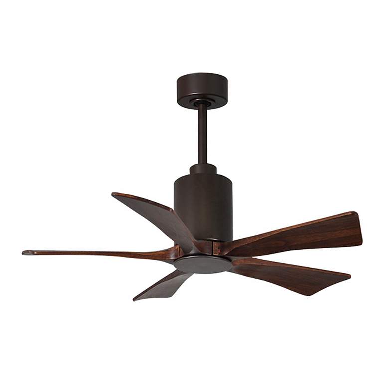 Image 2 42" Patricia-5 Textured Bronze and Walnut LED Ceiling Fan more views
