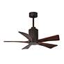 2_42" Patricia-5 Textured Bronze and Walnut LED Ceiling Fan more views