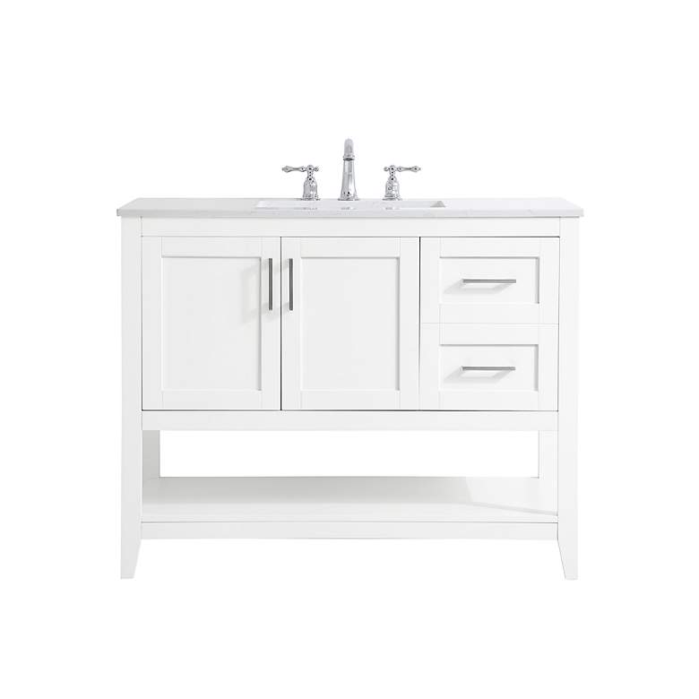 Image 6 42 Inch Single Bathroom Vanity In Grey more views