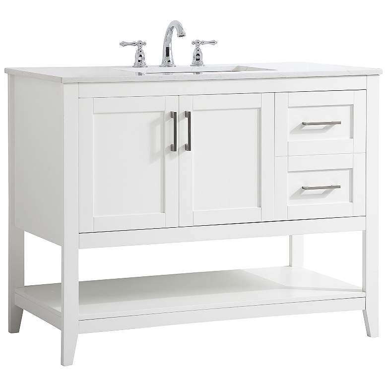 Image 7 42 Inch Single Bathroom Vanity In Grey more views