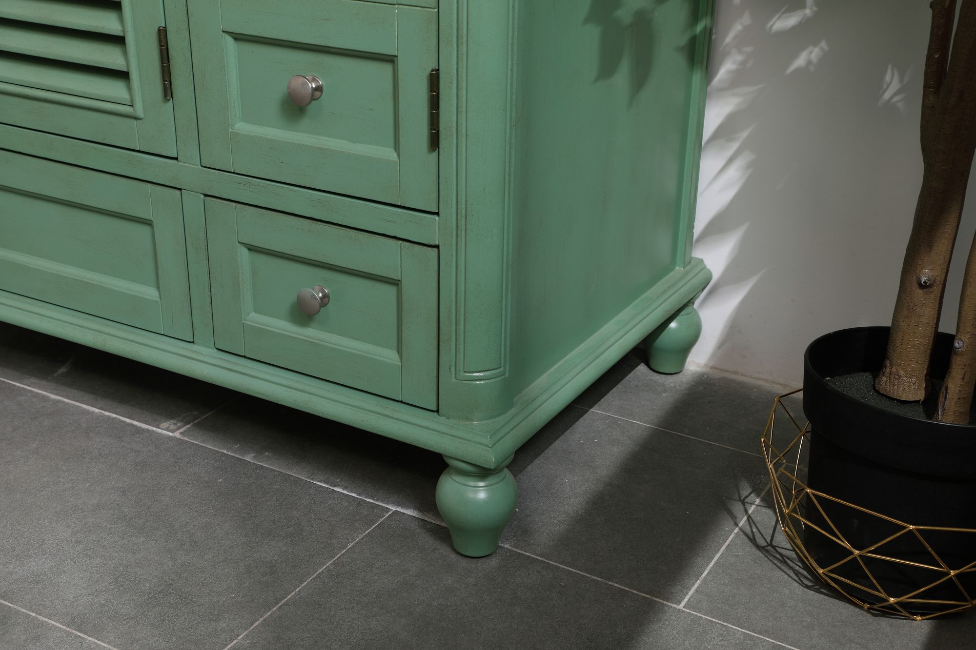 42 Inch Single Bathroom Vanity In Vintage Mint