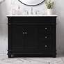 1_42 Inch Single Bathroom Vanity Set In Black