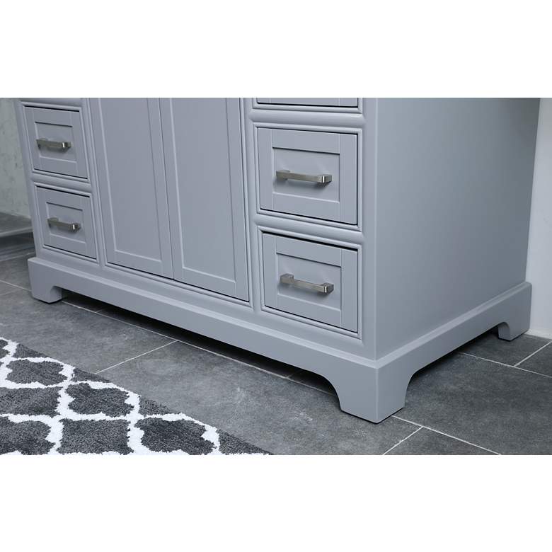 Image 3 42 Inch Single Bathroom Vanity Set In Light Grey more views