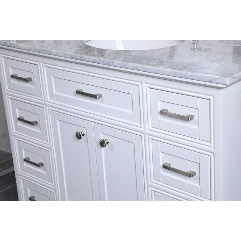 Image 4 42 Inch Single Bathroom Vanity Set In White more views