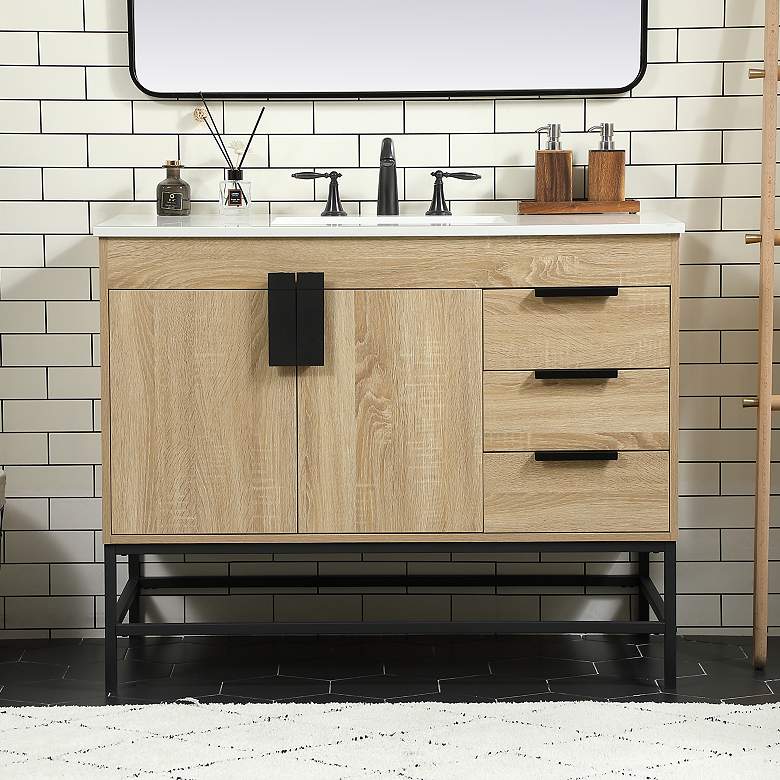 Image 1 42 Inch Single Bathroom Vanity