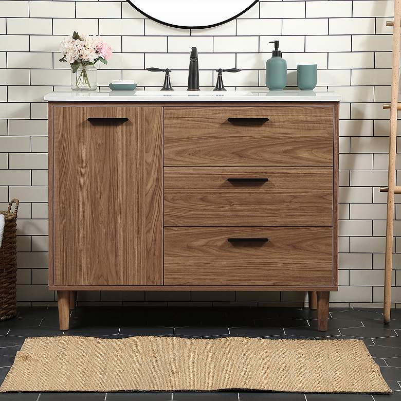 Image 1 42 Inch Single Bathroom Vanity