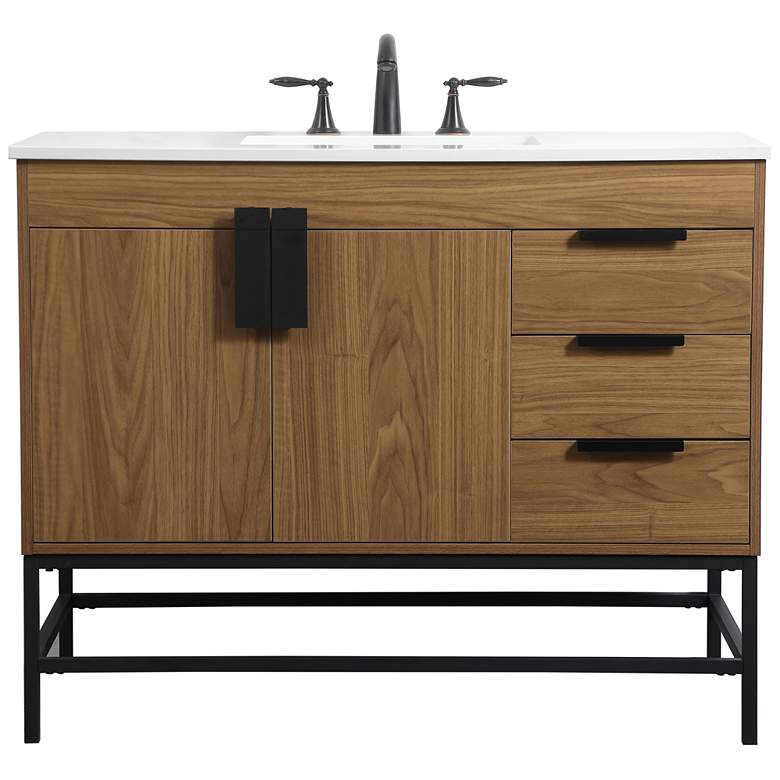 Image 1 42 Inch Single Bathroom Vanity