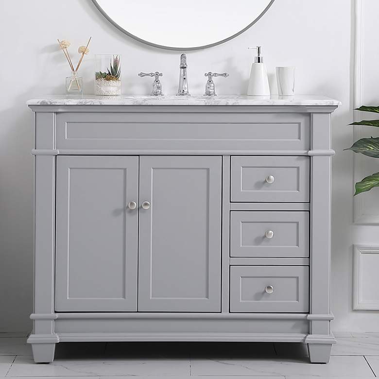 Image 1 42 Inch Single Bathroom Vanity
