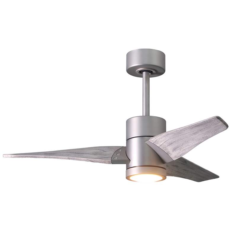 Image 1 42" Super Janet Brushed Nickel Barn Wood Blades Ceiling Fan