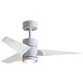 1_42" Super Janet Gloss White LED Ceiling Fan w/ White Blades