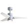 42" Super Janet Gloss White LED Ceiling Fan w/ White Blades