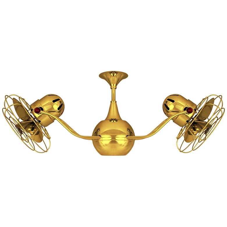 Image 1 42" Vent Bettina Ouro Gold Rotational Ceiling Fan with Wall Control