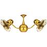 42" Vent Bettina Ouro Gold Rotational Ceiling Fan with Wall Control