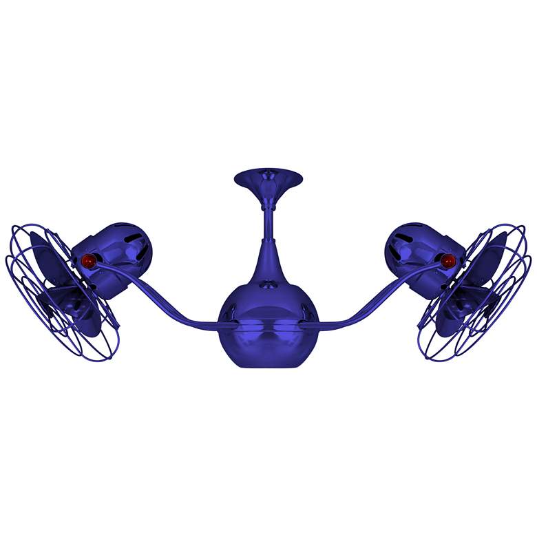 Image 1 42 inch Vent Bettina Safira Blue Rotational Ceiling Fan with Wall Control