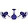 42" Vent Bettina Safira Blue Rotational Ceiling Fan with Wall Control