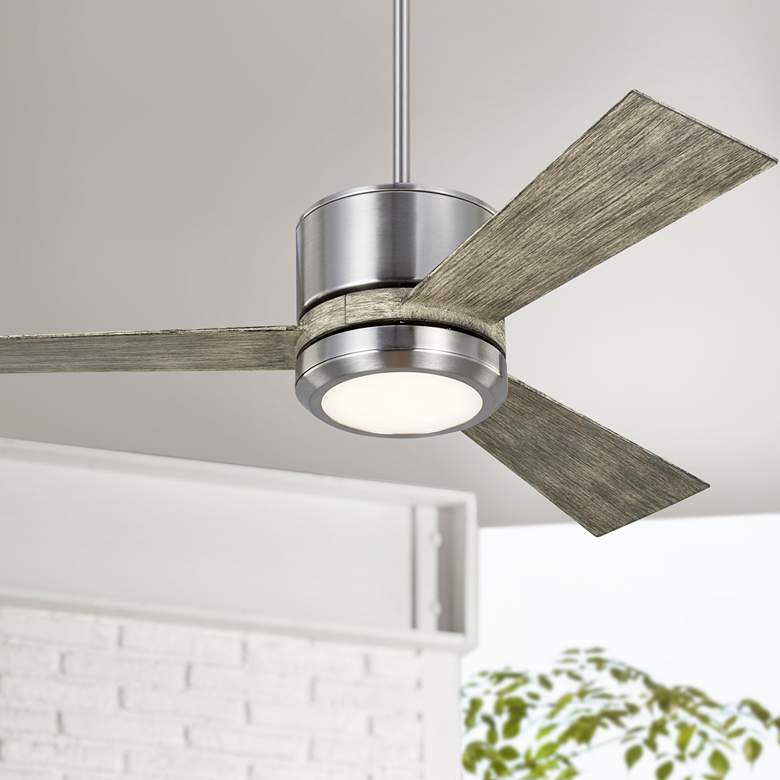Image 1 42 inch Vision Brushed Steel LED Ceiling Fan with Remote
