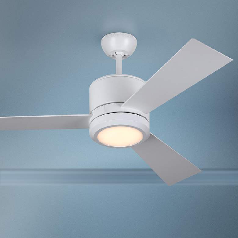 Image 1 42 inch Vision II Matte White LED Ceiling Fan with Remote