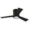 42" Visual Comfort Clarity II Bronze LED Hugger Fan with Remote