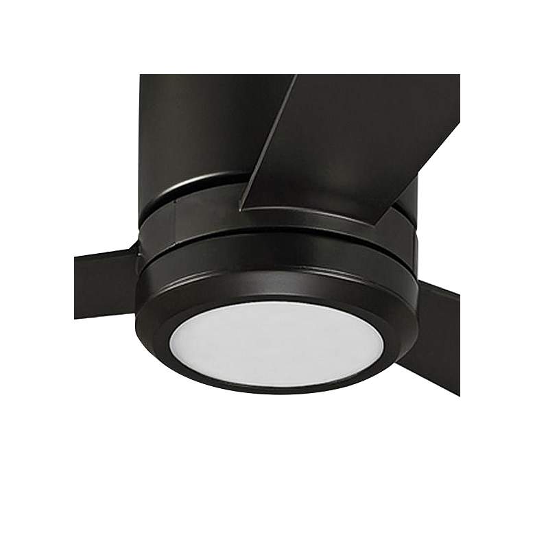 Image 3 42" Visual Comfort Clarity II Bronze LED Hugger Fan with Remote more views