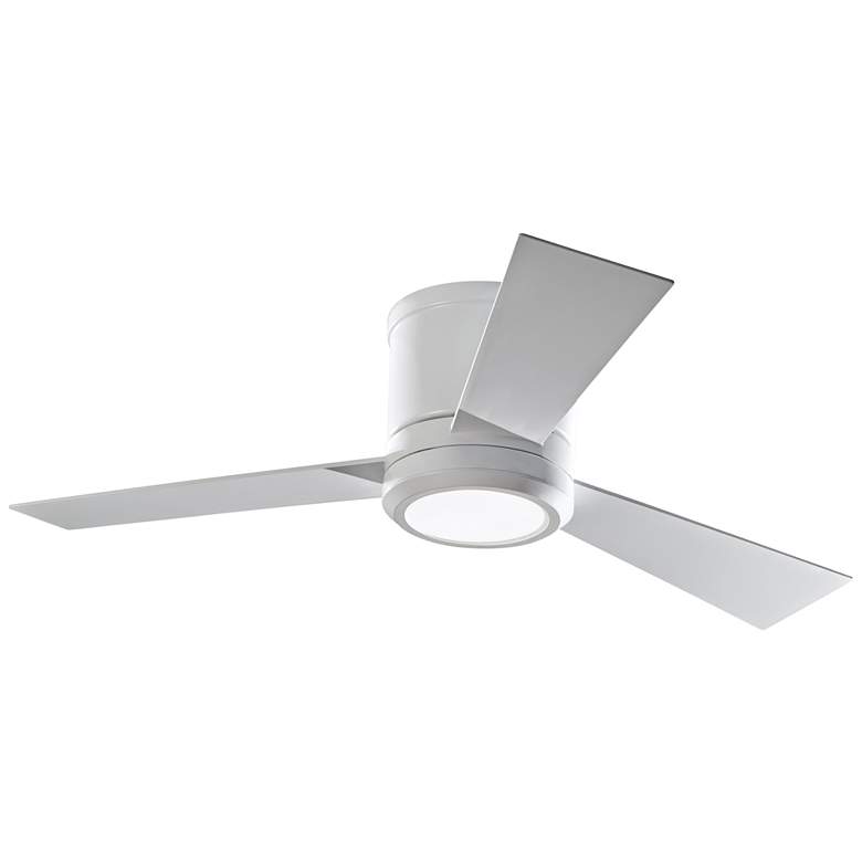 Image 2 42" Visual Comfort Clarity II Matte White LED Hugger Fan with Remote